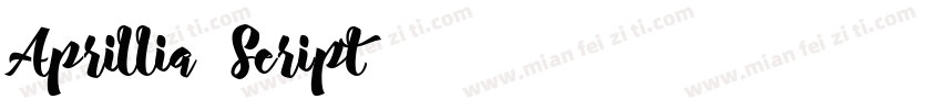 Aprillia Script字体转换